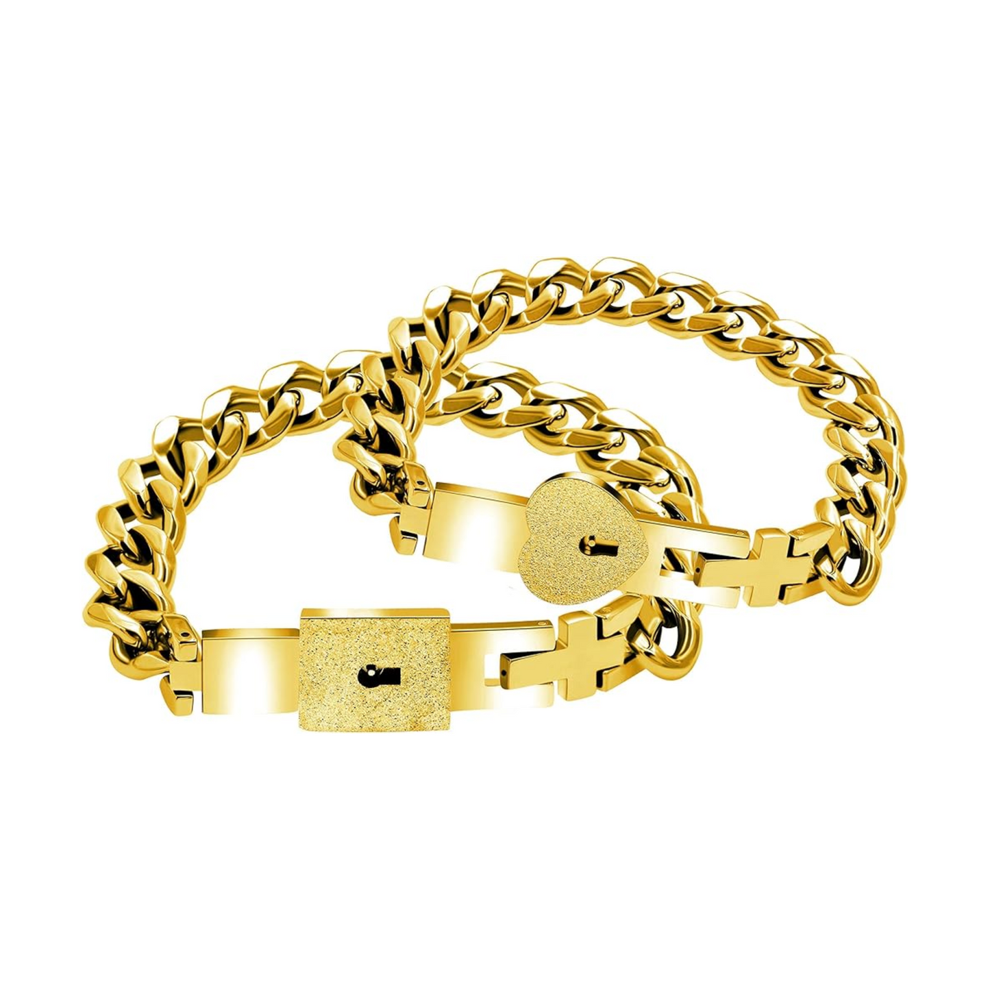 Couples Padlock Bracelet