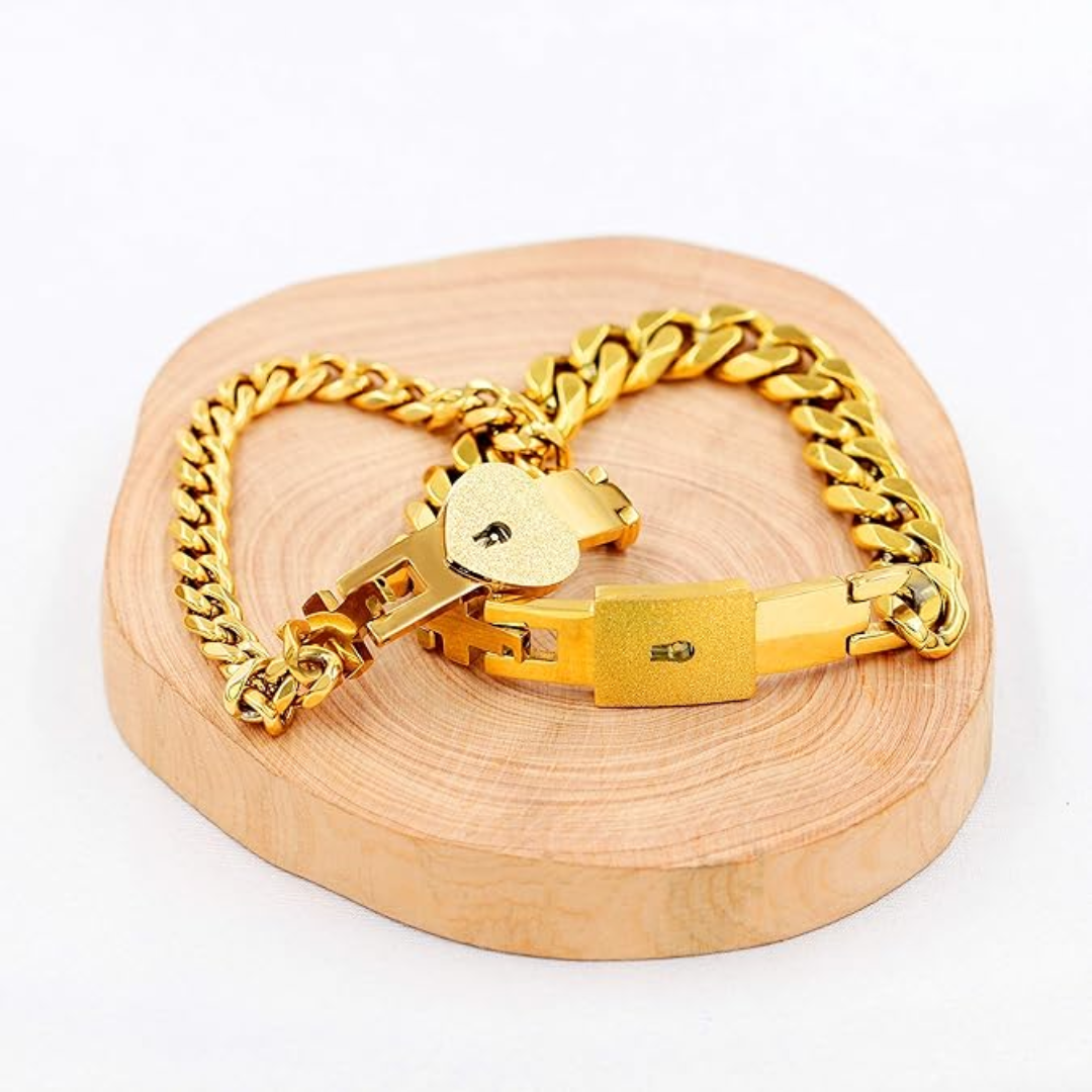 Couples Padlock Bracelet