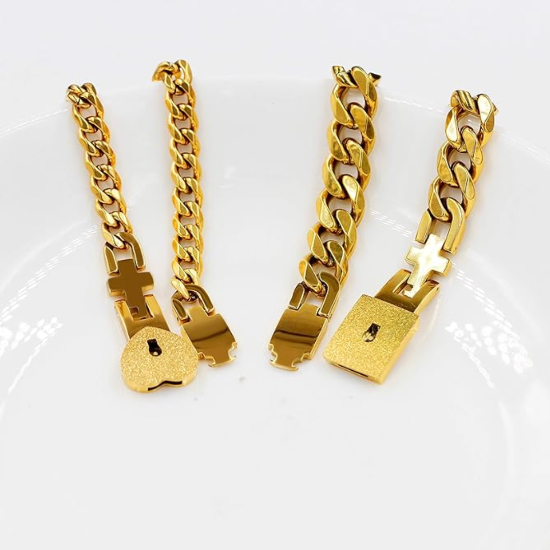 Couples Padlock Bracelet