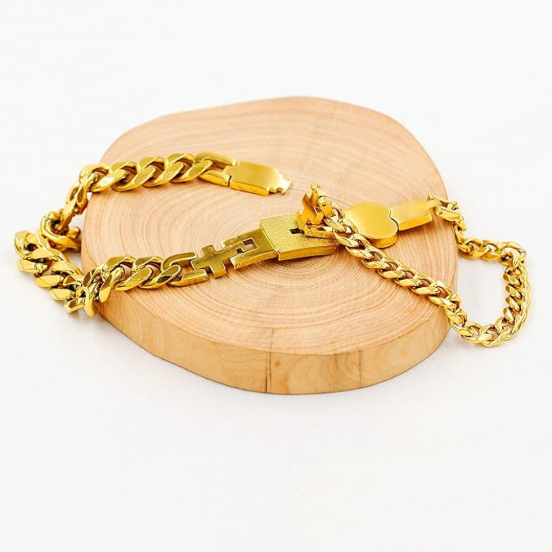 Couples Padlock Bracelet
