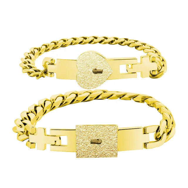 Couples Padlock Bracelet