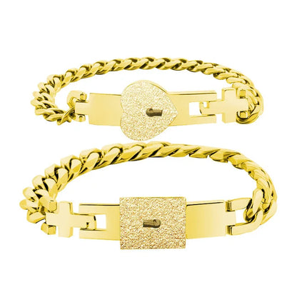 Couples Padlock Bracelet